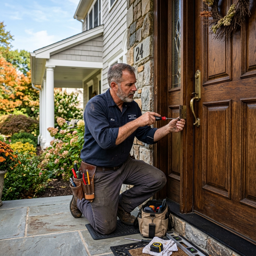 Door Adjustment & Repair services in Connecticut by Darien Handyman Services